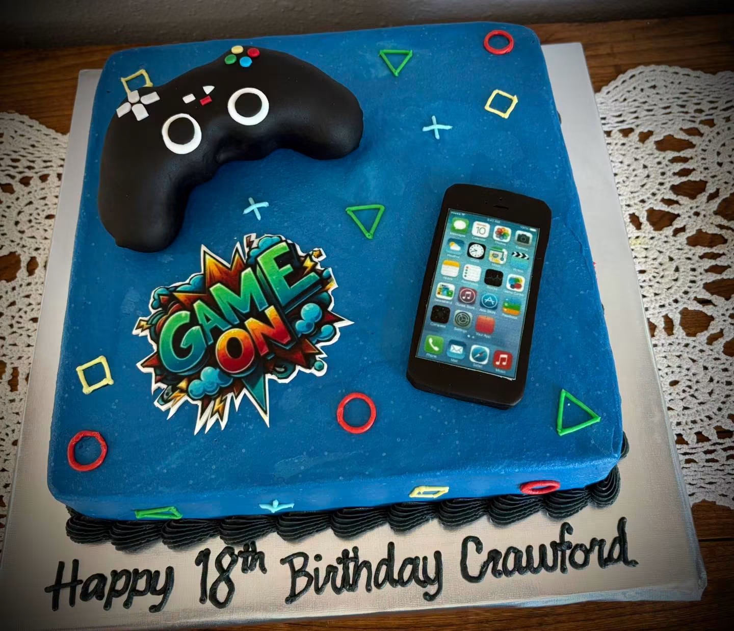 Unlocking Level 18: Crawford's gaming cake