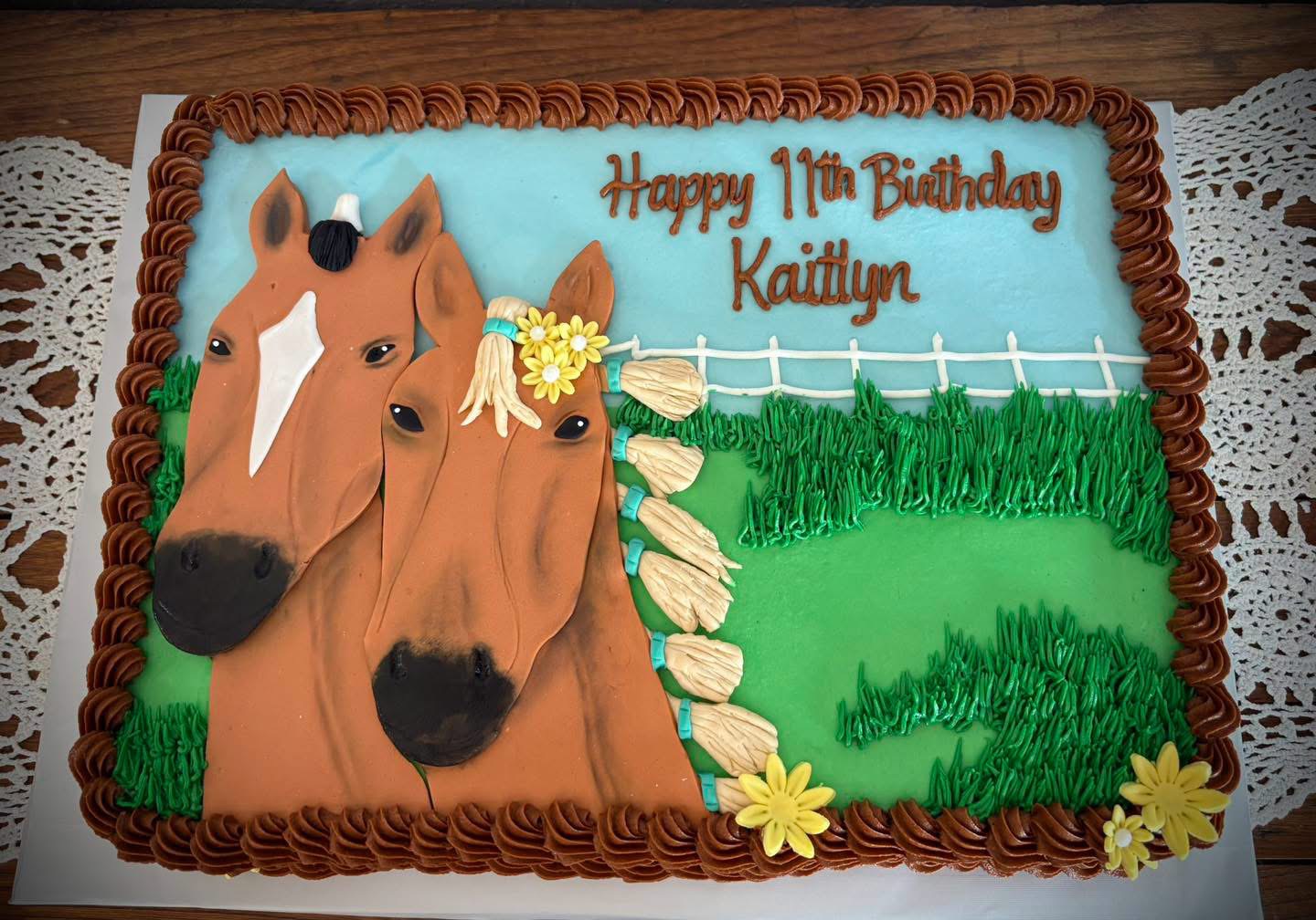For a girl who loves her horses: Kaitlyn turns 11